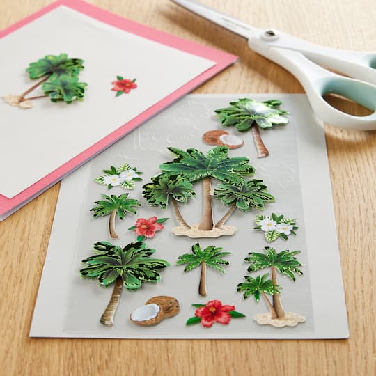 12 Pack: Palm Tree Stickers by Recollections™